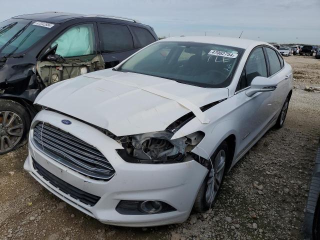 3FA6P0LU2FR283214 - 2015 FORD FUSION SE HYBRID WHITE photo 1