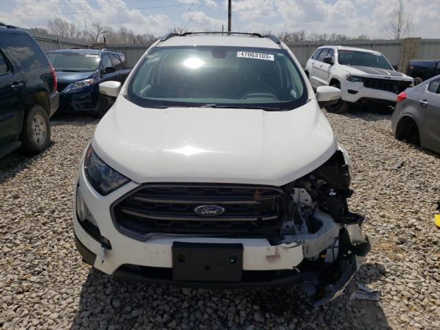 MAJ6P1CL8JC193604 - 2018 FORD ECOSPORT SES WHITE photo 5