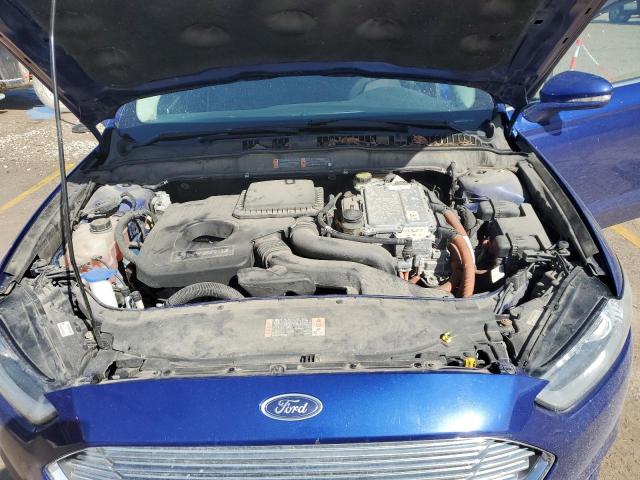 3FA6P0LU4GR126432 - 2016 FORD FUSION SE HYBRID BLUE photo 11