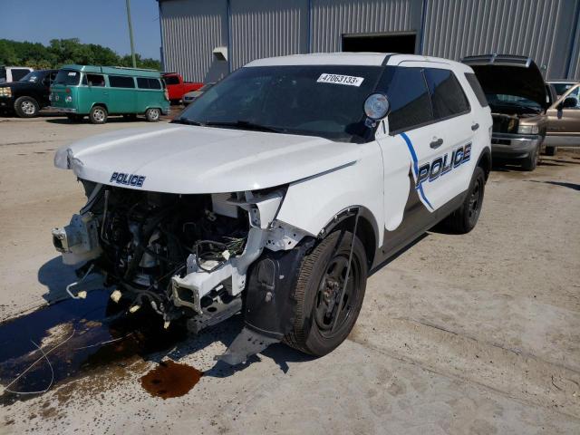 1FM5K8AR2JGB67816 - 2018 FORD EXPLORER POLICE INTERCEPTOR WHITE photo 1