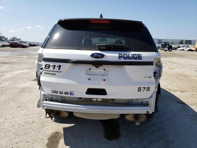 1FM5K8AR2JGB67816 - 2018 FORD EXPLORER POLICE INTERCEPTOR WHITE photo 6