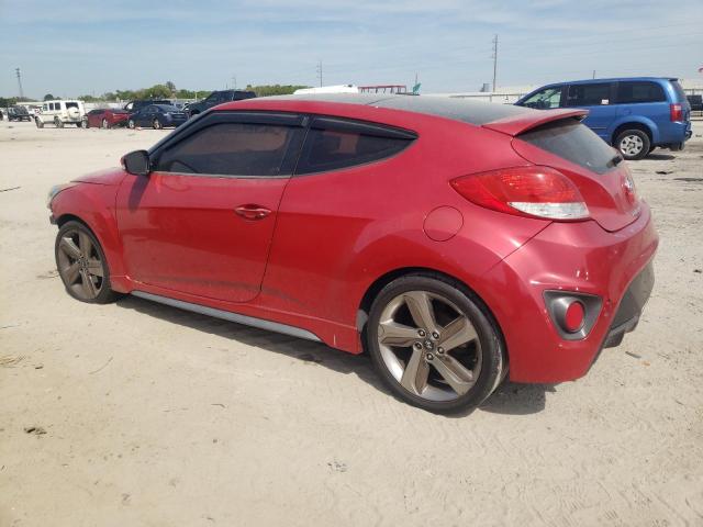 KMHTC6AE0DU115970 - 2013 HYUNDAI VELOSTER TURBO RED photo 2