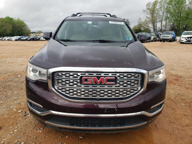 1GKKNPLS3HZ323650 - 2017 GMC ACADIA DENALI BURGUNDY photo 5