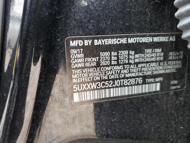 5UXXW3C52J0T82876 - 2018 BMW X4 XDRIVE28I BLACK photo 13