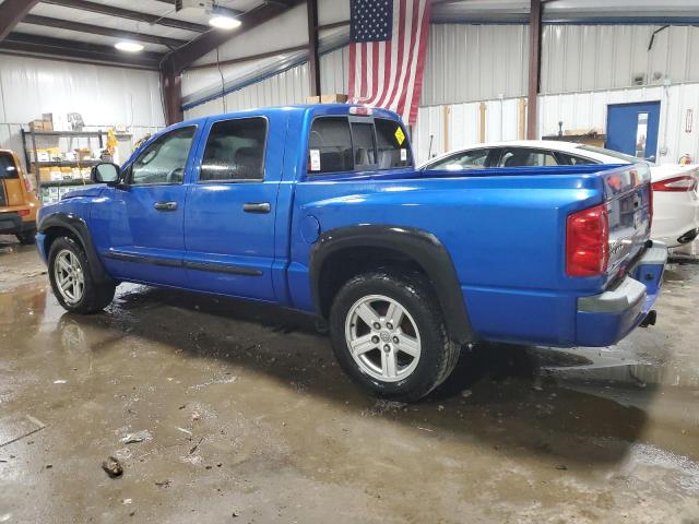 1D7HW48P47S250842 - 2007 DODGE DAKOTA QUAD SLT BLUE photo 2