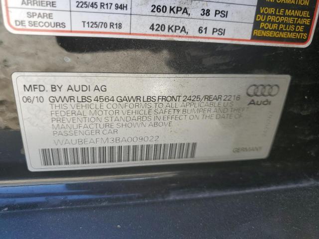 WAUBEAFM3BA009022 - 2011 AUDI A3 PREMIUM BLACK photo 13