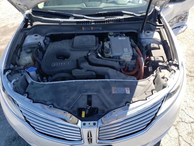 3LN6L2LU6ER819576 - 2014 LINCOLN MKZ HYBRID WHITE photo 11