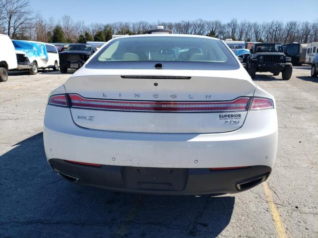 3LN6L2LU6ER819576 - 2014 LINCOLN MKZ HYBRID WHITE photo 6