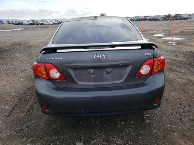 2T1BU4EE9AC363767 - 2010 TOYOTA COROLLA BASE GRAY photo 6