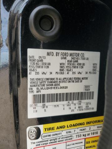 5LMJJ2H51EEL00520 - 2014 LINCOLN NAVIGATOR 黑色 照片 14