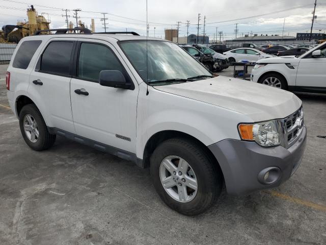 1FMCU49H38KB03801 - 2008 FORD ESCAPE HEV WHITE photo 4