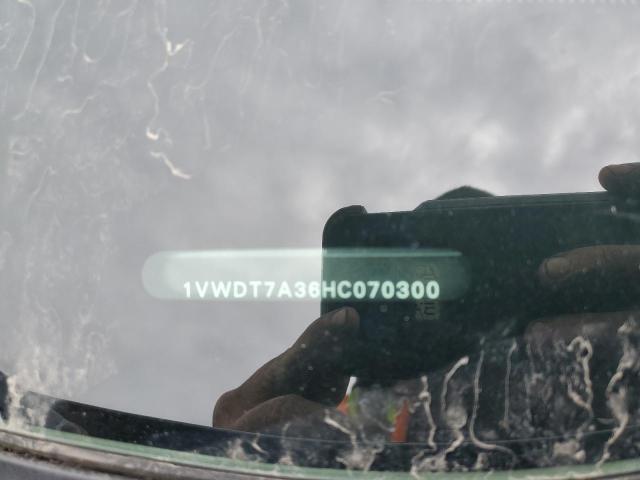 1VWDT7A36HC070300 - 2017 VOLKSWAGEN PASSAT R-LINE ნაცრისფერი ფოტო 12