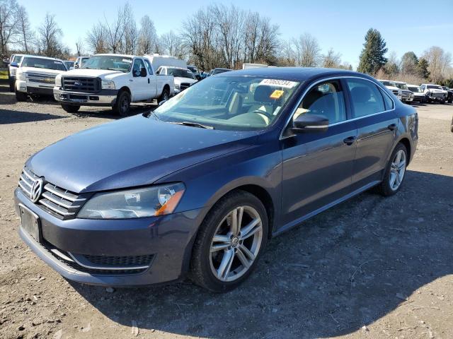 1VWBN7A38EC057688 - 2014 VOLKSWAGEN PASSAT SE BLUE photo 1