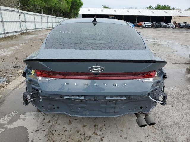 KMHLR4AF8PU400870 - 2023 HYUNDAI ELANTRA N LINE GRAY photo 6