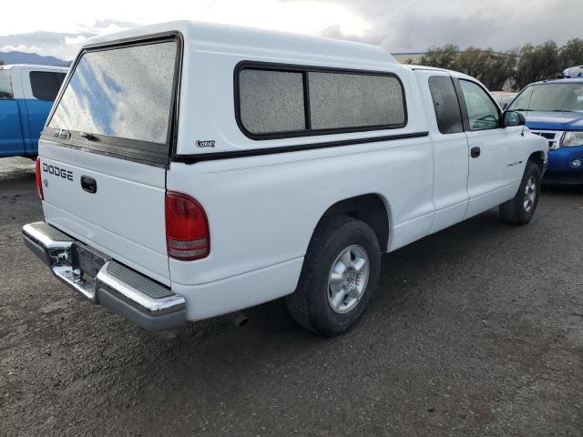 1B7GL22X2XS135393 - 1999 DODGE DAKOTA WHITE photo 3