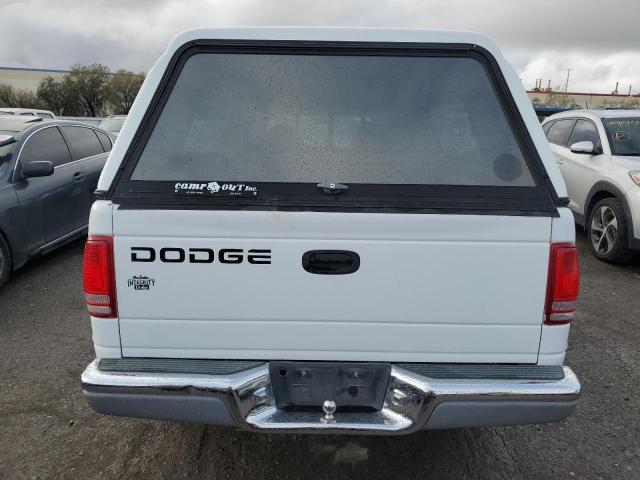 1B7GL22X2XS135393 - 1999 DODGE DAKOTA WHITE photo 6