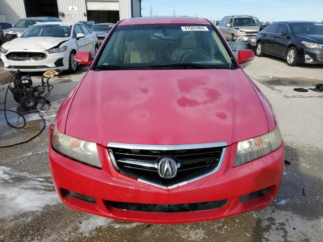 JH4CL96824C044882 - 2004 ACURA TSX RED photo 5