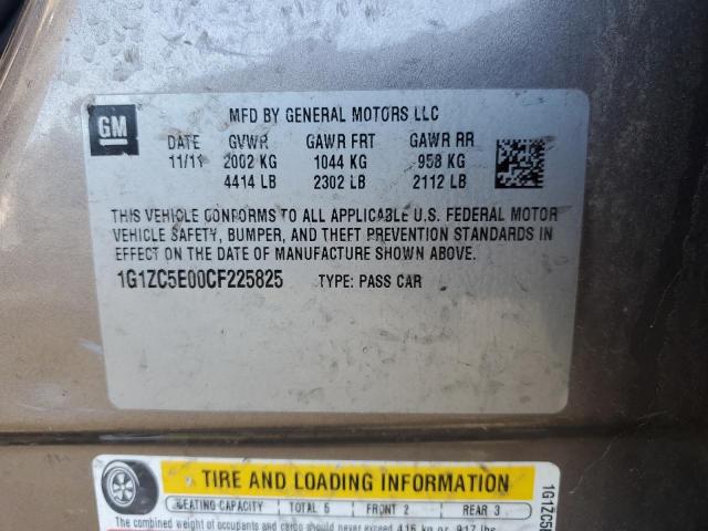 1G1ZC5E00CF225825 - 2012 CHEVROLET MALIBU 1LT 灰色 照片 13