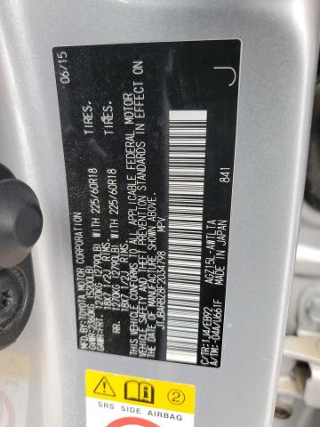 JTJBARBZ8F2034798 - 2015 LEXUS NX 200T SILVER photo 13