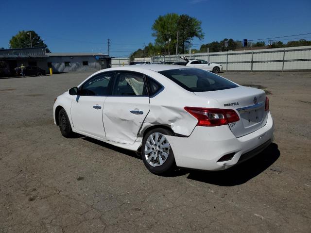 3N1AB7AP8KY355609 - 2019 NISSAN SENTRA S WHITE photo 2