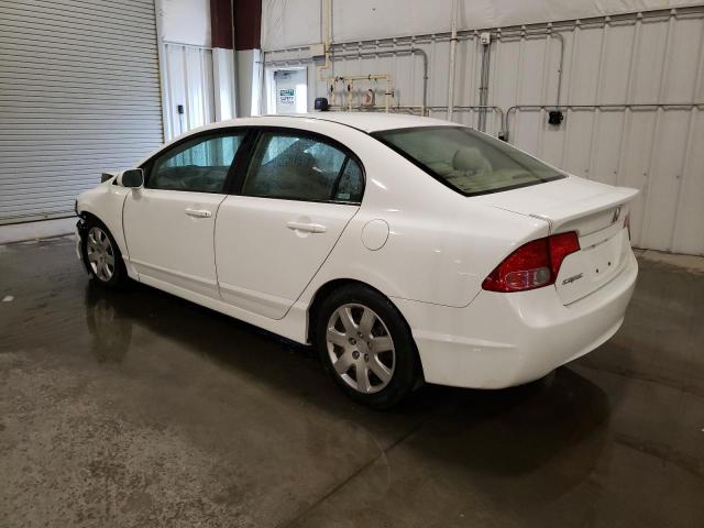 1HGFA16537L023489 - 2007 HONDA CIVIC LX WHITE photo 2