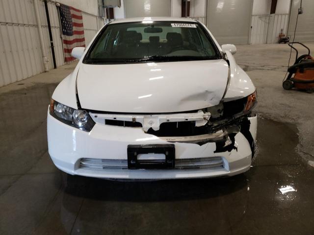 1HGFA16537L023489 - 2007 HONDA CIVIC LX WHITE photo 5