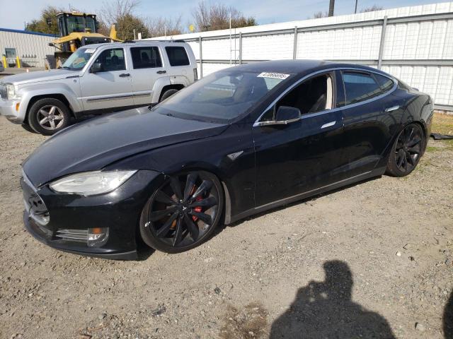 5YJSA1CP4DFP27573 - 2013 TESLA MODEL S BLACK photo 1