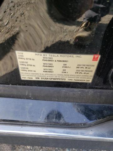 5YJSA1CP4DFP27573 - 2013 TESLA MODEL S BLACK photo 13