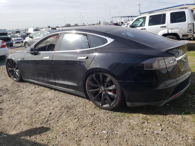 5YJSA1CP4DFP27573 - 2013 TESLA MODEL S BLACK photo 2
