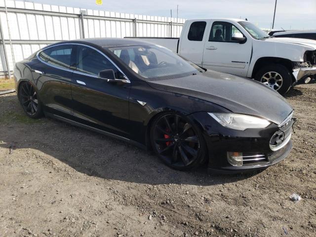 5YJSA1CP4DFP27573 - 2013 TESLA MODEL S BLACK photo 4