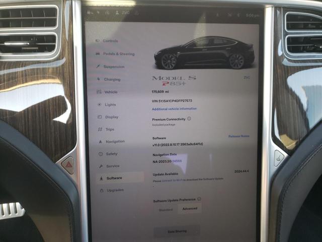 5YJSA1CP4DFP27573 - 2013 TESLA MODEL S BLACK photo 9