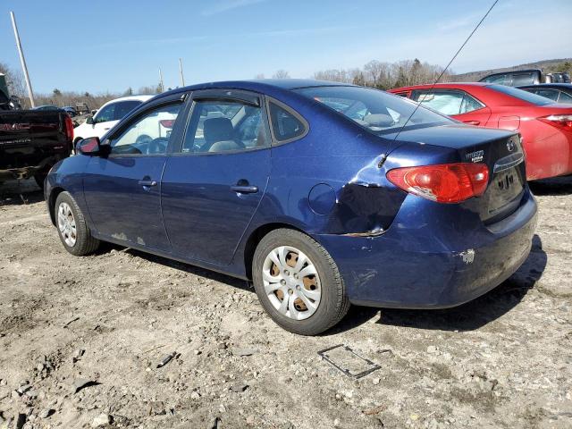 KMHDU4AD9AU833316 - 2010 HYUNDAI ELANTRA BLUE BLUE photo 2