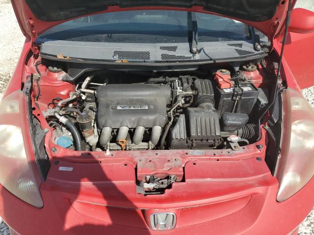 JHMGD38647S064150 - 2007 HONDA FIT S RED photo 11