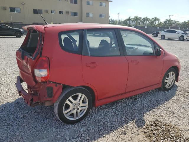 JHMGD38647S064150 - 2007 HONDA FIT S RED photo 3