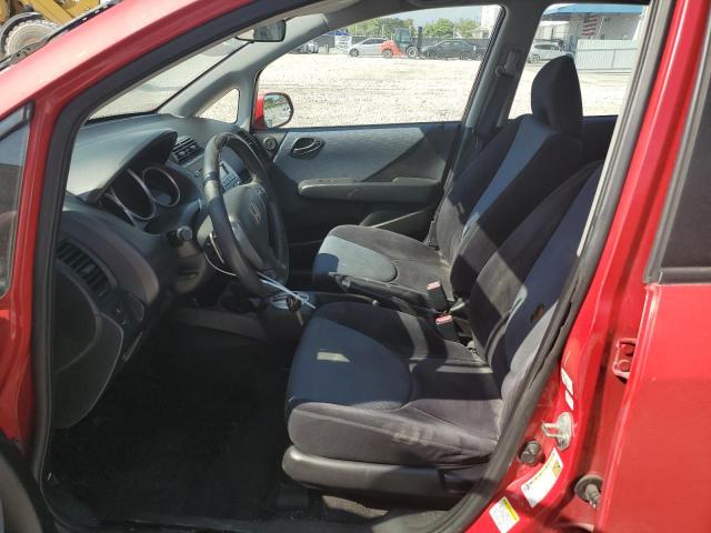 JHMGD38647S064150 - 2007 HONDA FIT S RED photo 7