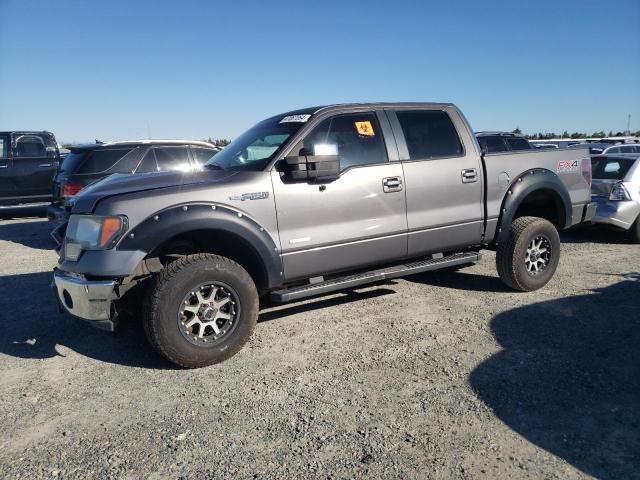 1FTFW1ET1DKD48868 - 2013 FORD F150 SUPERCREW GRAY photo 1