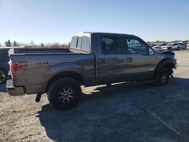 1FTFW1ET1DKD48868 - 2013 FORD F150 SUPERCREW GRAY photo 3