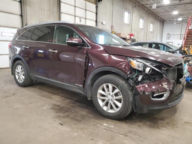 5XYPGDA51GG080618 - 2016 KIA SORENTO LX MAROON photo 4