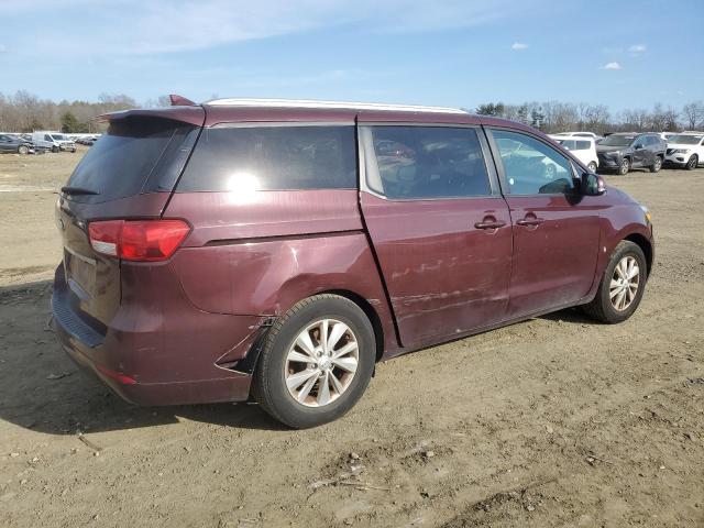 KNDMB5C15H6313180 - 2017 KIA SEDONA LX MAROON photo 3