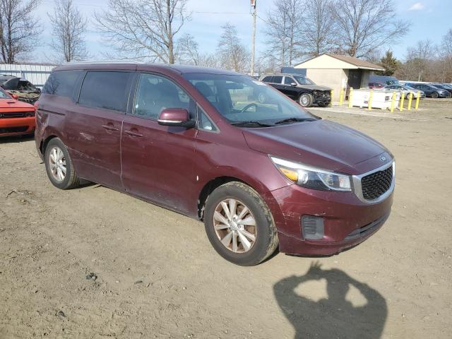 KNDMB5C15H6313180 - 2017 KIA SEDONA LX MAROON photo 4