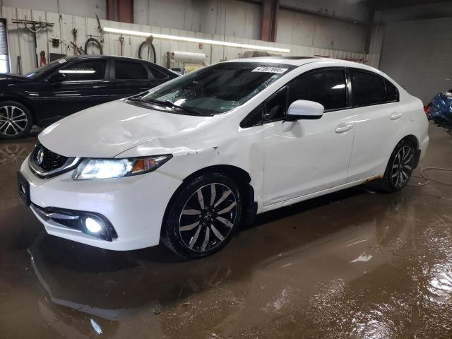 19XFB2F91FE066739 - 2015 HONDA CIVIC EXL WHITE photo 1