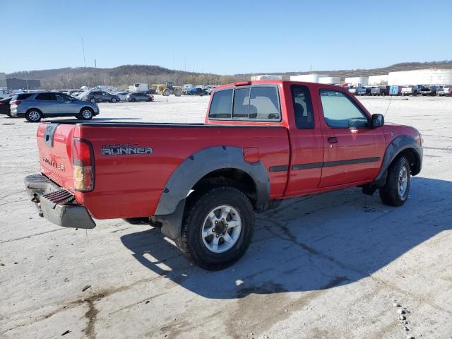 1N6ED26T81C331137 - 2001 NISSAN FRONTIER KING CAB XE RED photo 3