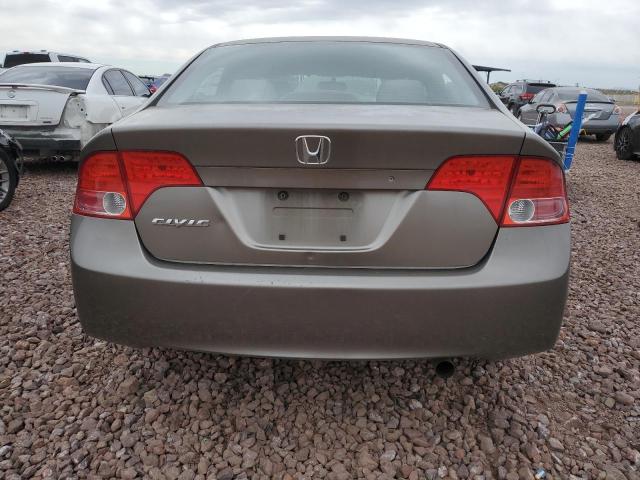 JHMFA165X7S005090 - 2007 HONDA CIVIC LX GRAY photo 6