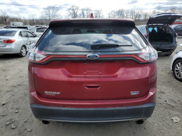 2FMPK4J92JBC57430 - 2018 FORD EDGE SEL RED photo 6