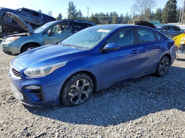 3KPF24ADXLE192861 - 2020 KIA FORTE FE BLUE photo 1