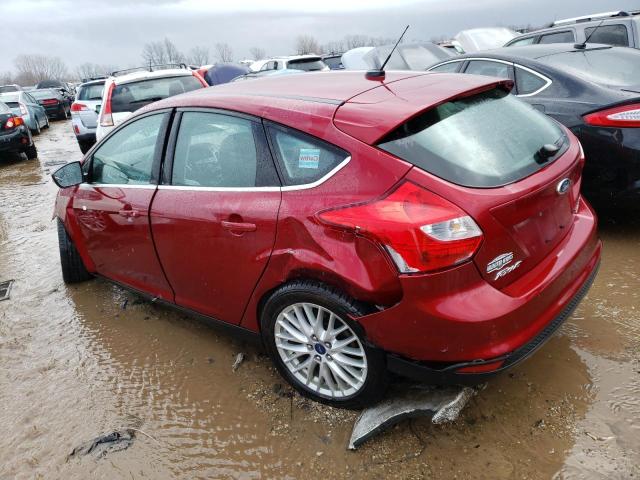 1FADP3N22EL105367 - 2014 FORD FOCUS TITANIUM RED photo 2