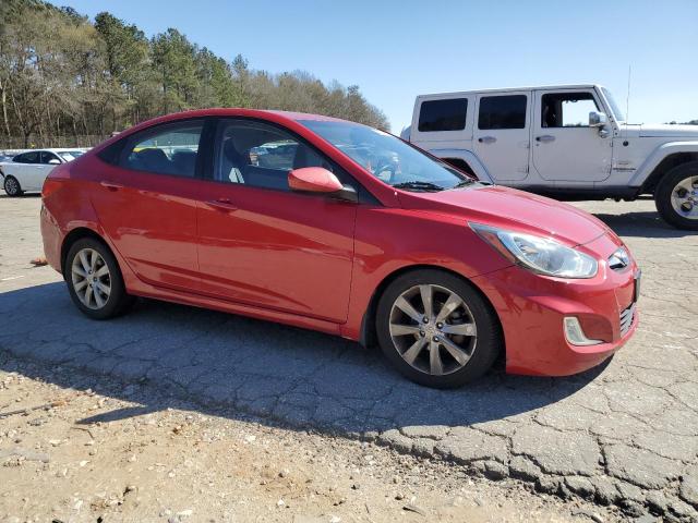 KMHCU4AE9DU334900 - 2013 HYUNDAI ACCENT GLS RED photo 4