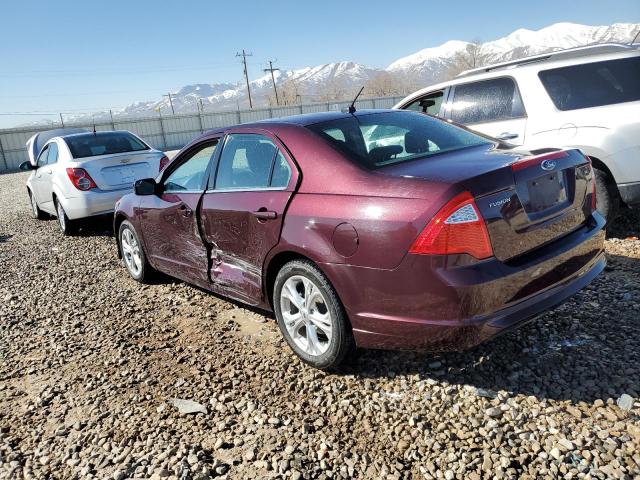 3FAHP0HA8CR296147 - 2012 FORD FUSION SE BURGUNDY photo 2