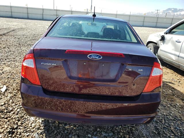 3FAHP0HA8CR296147 - 2012 FORD FUSION SE BURGUNDY photo 6