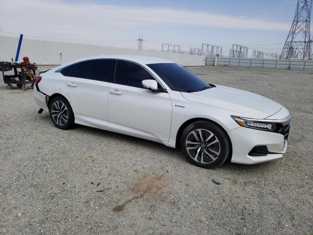 1HGCV3F17MA017475 - 2021 HONDA ACCORD HYBRID WHITE photo 4